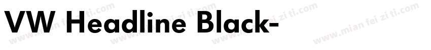 VW Headline Black字体转换